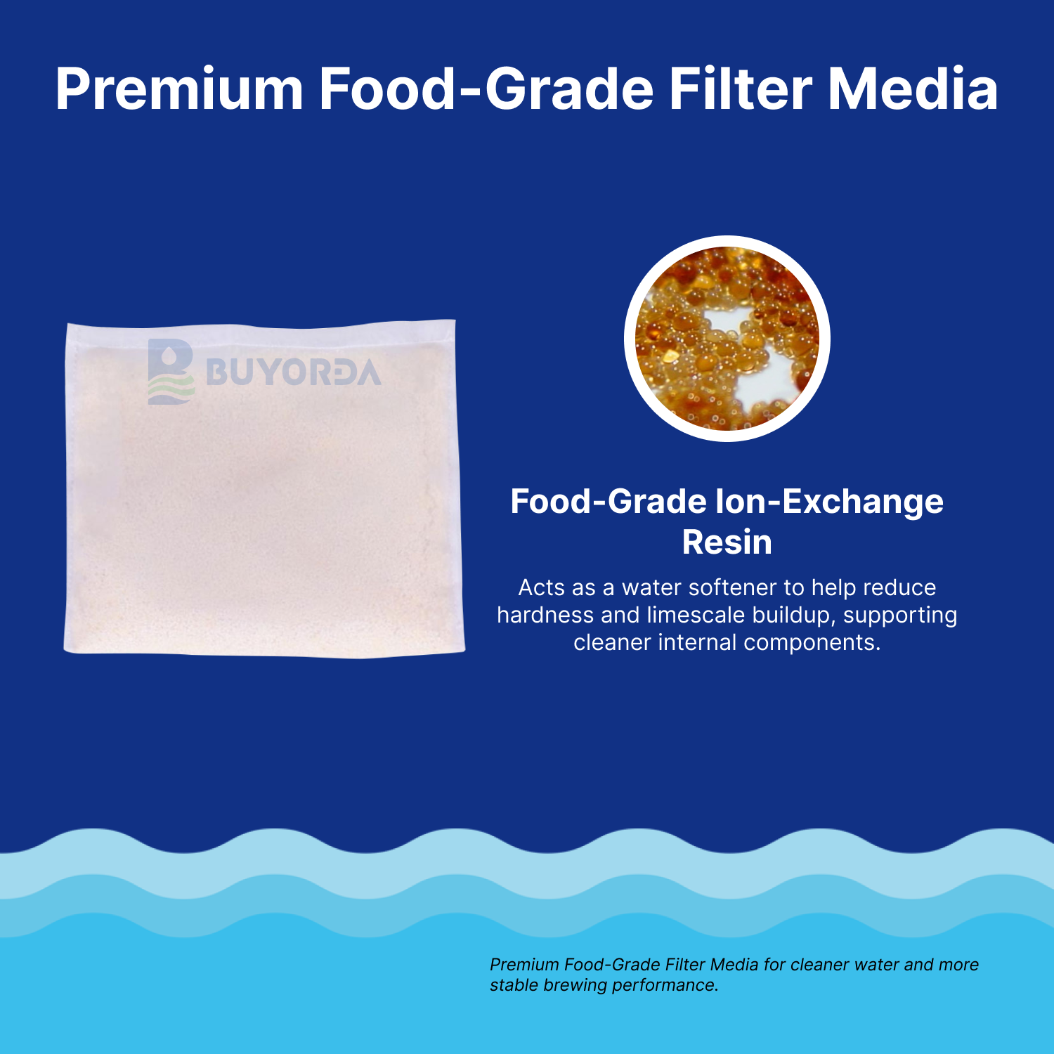 Coffee Machine Water Filter Pouch - Reduces Limescale, Improves Water Taste and Odor, Easy to Use