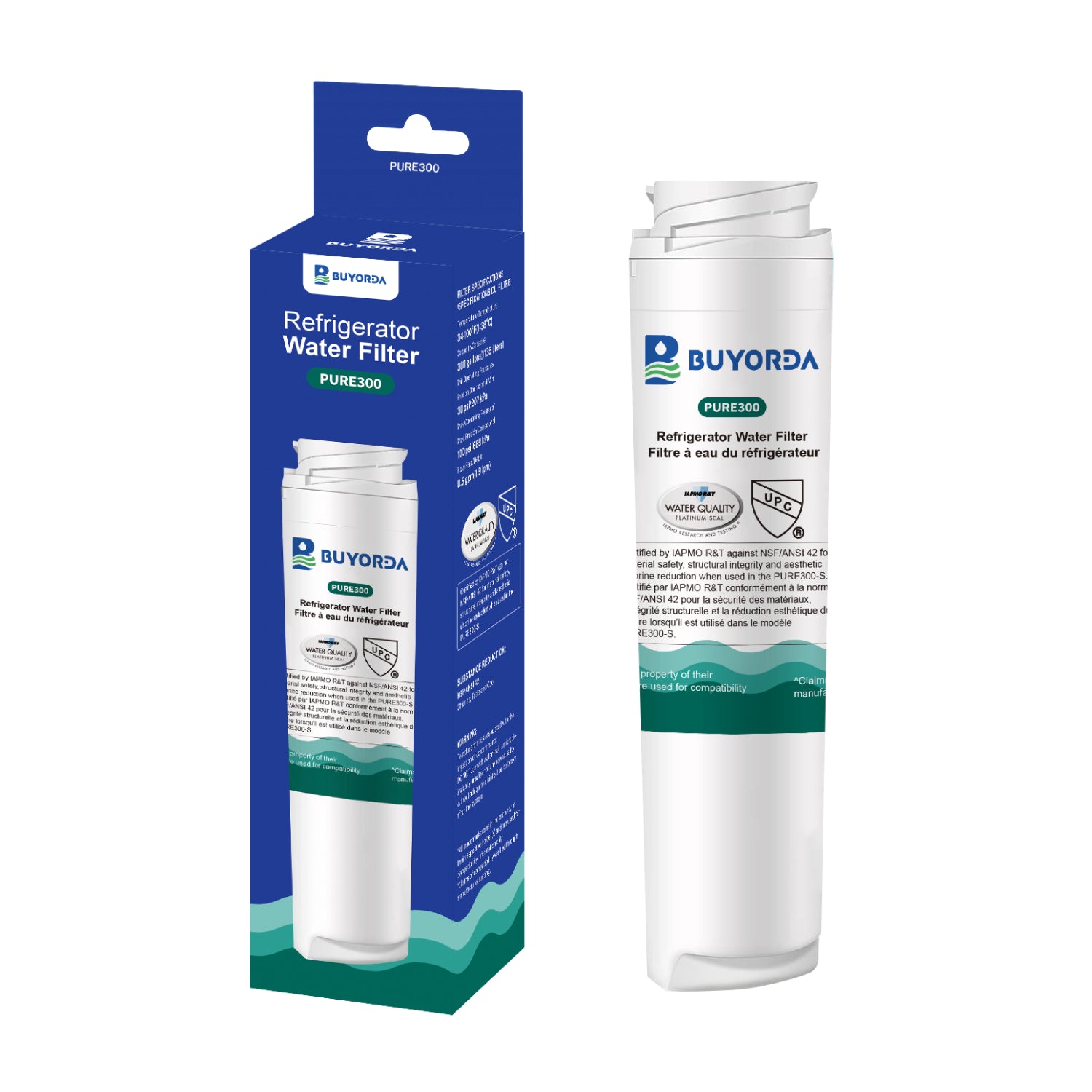 Buyorda Replacement for GE GSWF GSWFDS GXRLQR for Kenmore 46-9914 469914 04609914000 Refrigerator for WaterFilter Reduces Bad Taste Odor