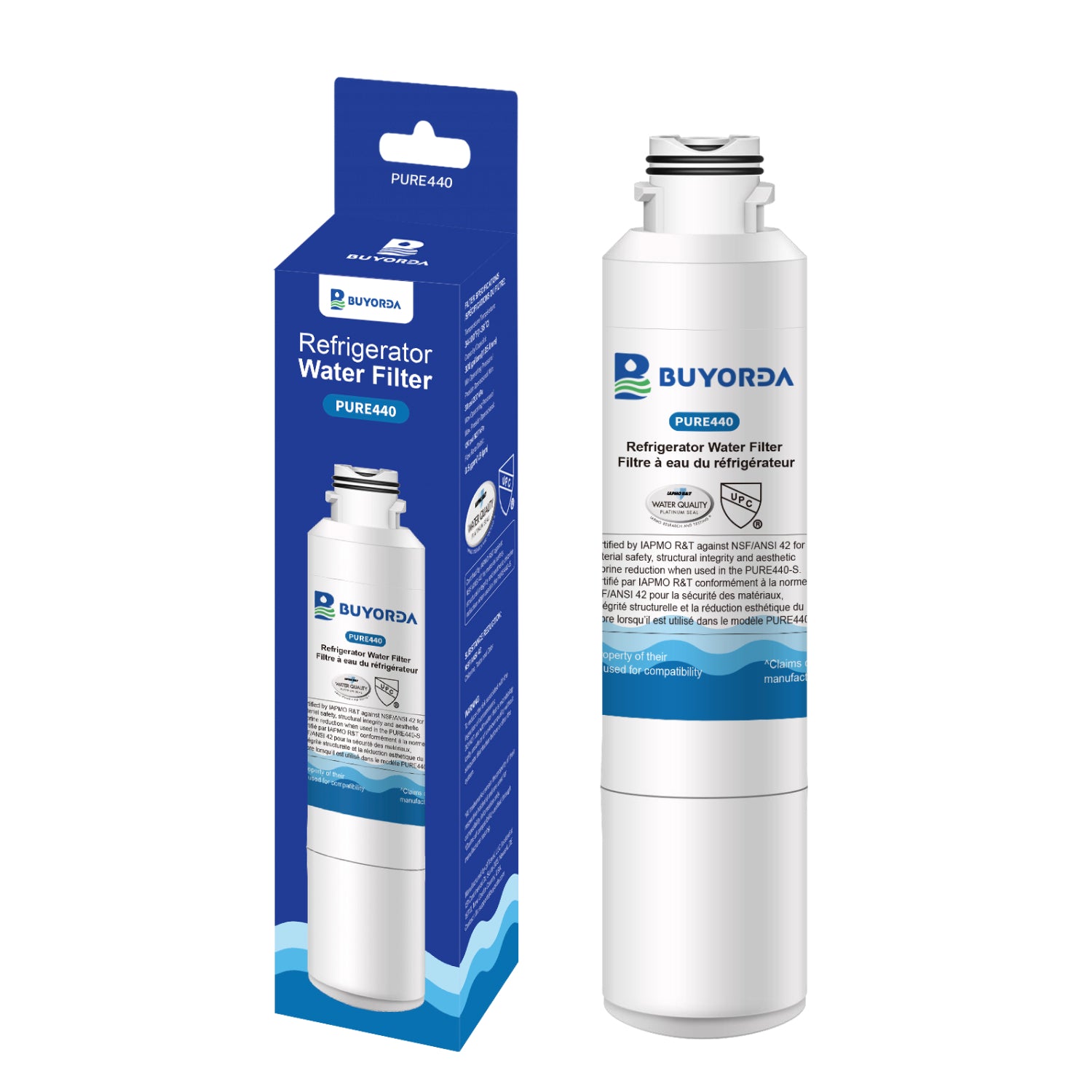 Buyorda DA29-00020B Replacement for Samsung Water Filter HAF-CIN/EXP HAF-CIN DA29-00020A RS25J500DSR RF263TEAESG HDX FMS-2 DA97-08006A-1