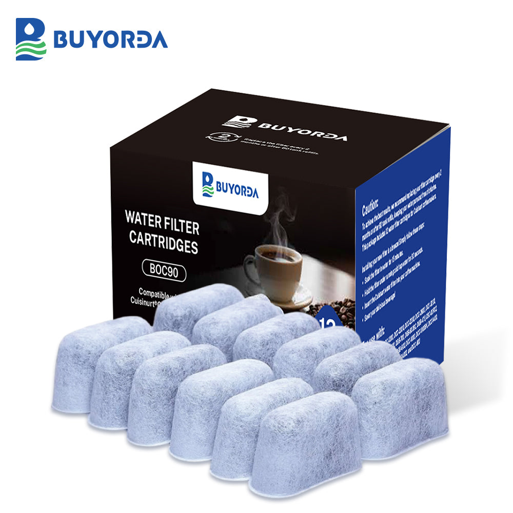 Buyorda Replacement Charcoal Water Filters For Cuisinart Coffee Makers Compatible With DCC-RWF All Models Including Older Newer Versions